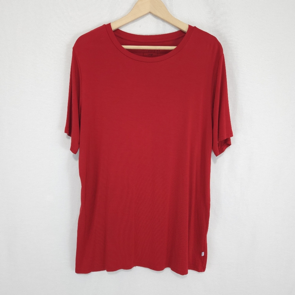 Little Sleepies Men's Red Short Sleeve Pajama Top